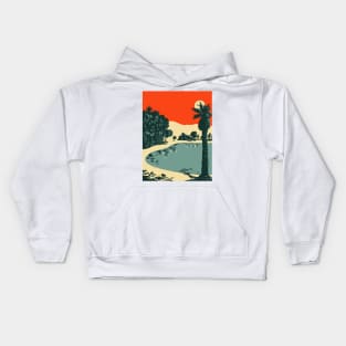 Huacachina or the Oasis of America in Southwestern Peru WPA Art Deco Poster Kids Hoodie